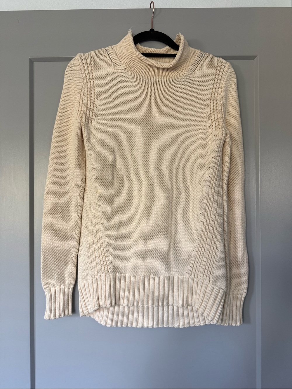 Vintage J Crew Sweater Rolled Neck 100% Cotton Size XXS